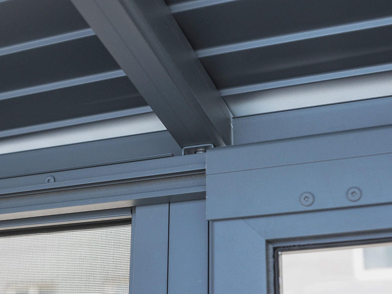 Gazebo Penguin Florence - Solarium mural 10x16 Toit d'acier