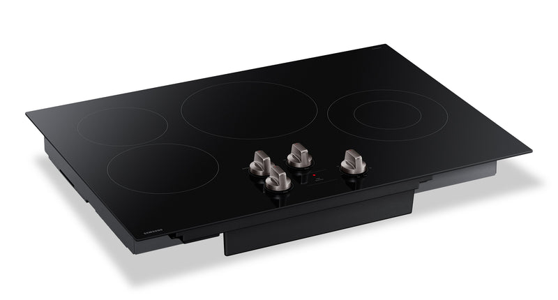 Surface de cuisson électrique Samsung de 30 po à 4 éléments avec commandes à boutons - noire - NZ30FG5332RKAA