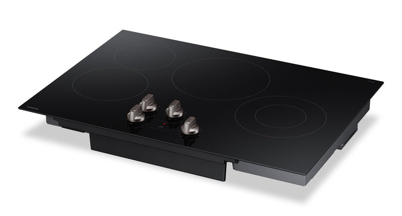 Surface de cuisson électrique Samsung de 30 po à 4 éléments avec commandes à boutons - noire - NZ30FG5332RKAA