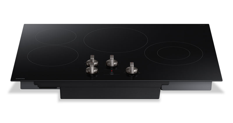 Surface de cuisson électrique Samsung de 30 po à 4 éléments avec commandes à boutons - noire - NZ30FG5332RKAA