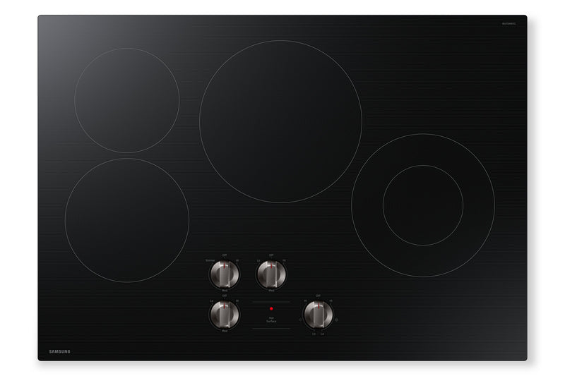 Surface de cuisson électrique Samsung de 30 po à 4 éléments avec commandes à boutons - noire - NZ30FG5332RKAA