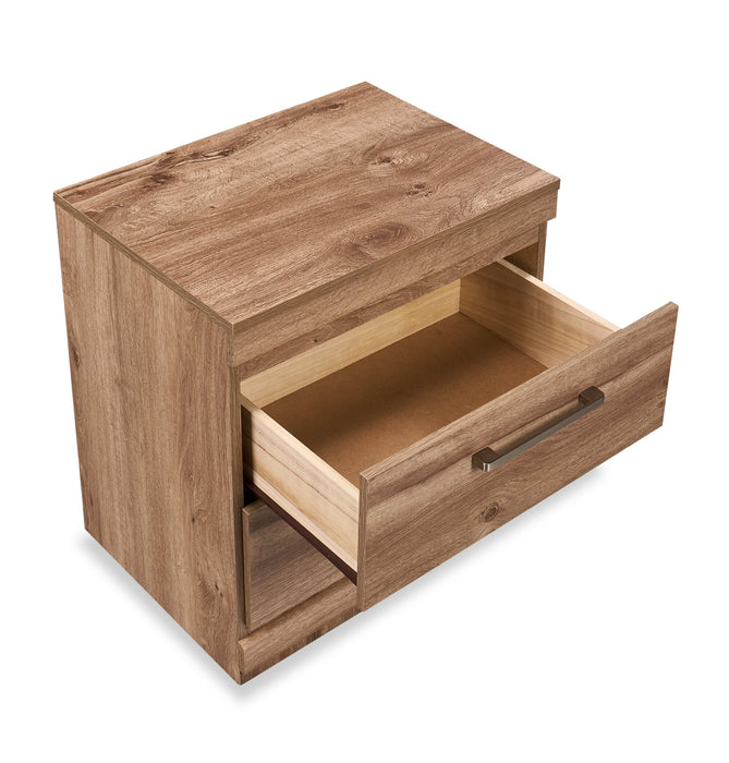 Table de nuit Oakley de 21 po (L) x 22 po (H) à 2 tiroirs, fabriquée au Canada - naturelle