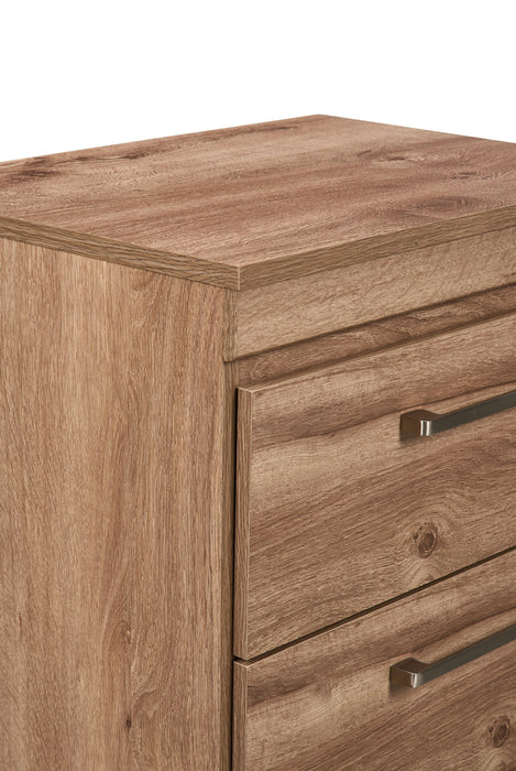 Table de nuit Oakley de 21 po (L) x 22 po (H) à 2 tiroirs, fabriquée au Canada - naturelle