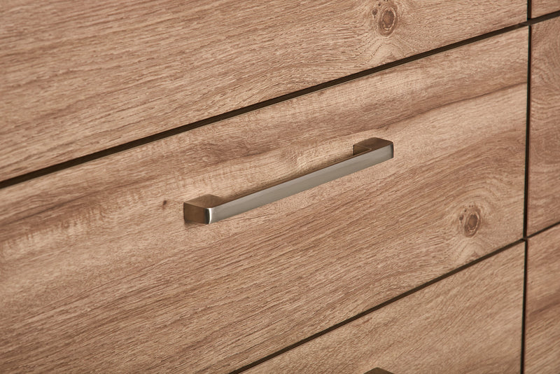 Commode de chambre à coucher Oakley de 49 po (L) x 37 po (H) à 8 tiroirs, fabriquée au Canada - naturelle