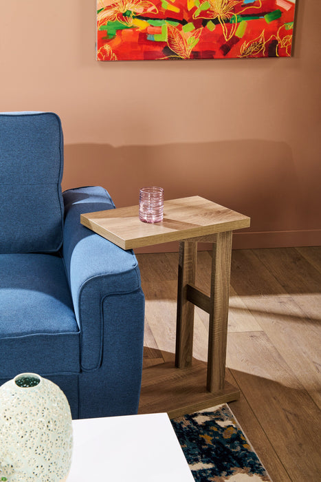 Table de fauteuil Orrie de 11,75 po en forme de C - taupe
