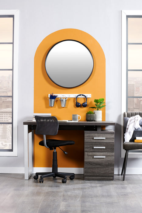 Bureau réversible Oscar de 47 po avec rangement - gris