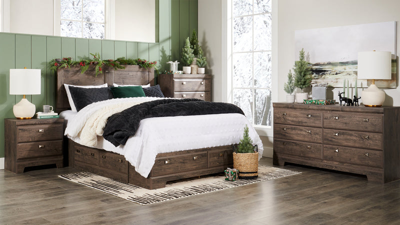 Ensemble d'édredon Tilda 3 pièces pour lit double ou grand lit - anthracite