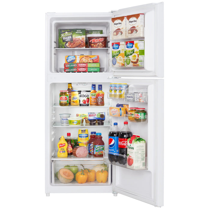 Réfrigérateur format appartement Danby de 10,1 pi³ et de 23,63 po à congélateur supérieur - blanc - DFF101B2WDB