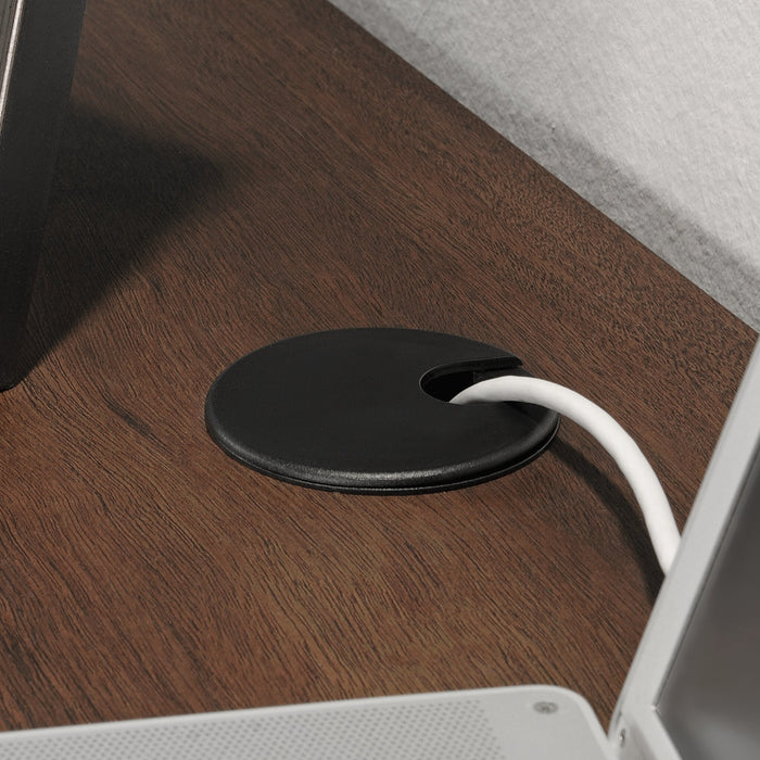 Bureau bahut Palo Alto de 59,13 po de qualité commerciale à 6 tiroirs - acajou