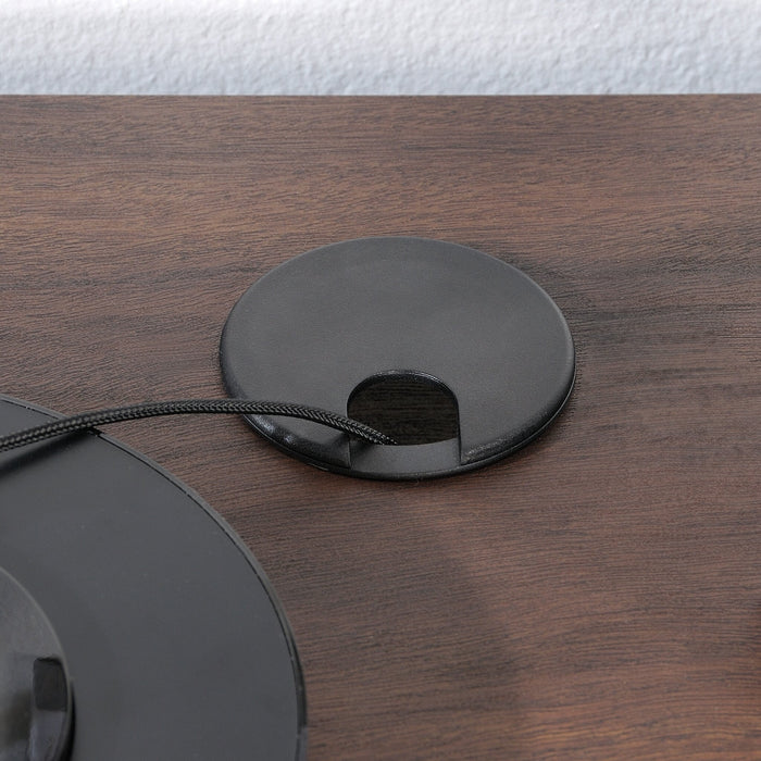 Bureau bahut Palo Alto de 71,18 po de qualité commerciale à 6 tiroirs - acajou