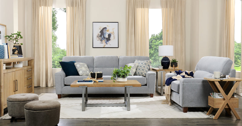 Lampe de table Penelope de Kort & Co. de 24 po en céramique bleue