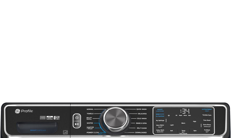 Laveuse à chargement frontal de 6,1 pi³ et sécheuse électrique de 7,8 pi³ de Profile avec vapeur et Wi-Fi intégré