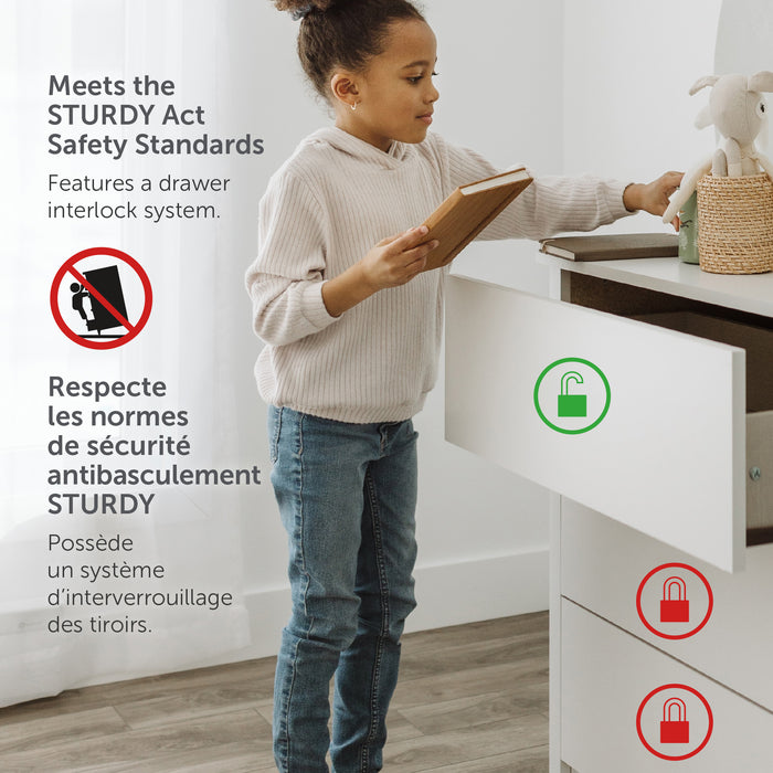 Tassio Commode 5 Tiroirs - Chêne vieilli