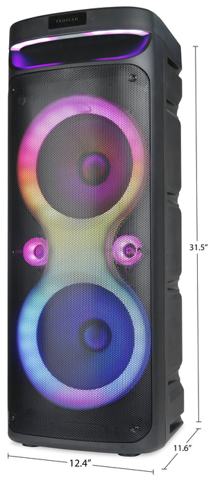 Haut-parleur rechargeable portatif Proscan avec véritable connectivité sans fil (TWS) et Bluetooth (PSP1666)