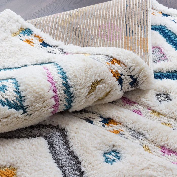 Carpette Lola à motifs de chevrons 8 x 11