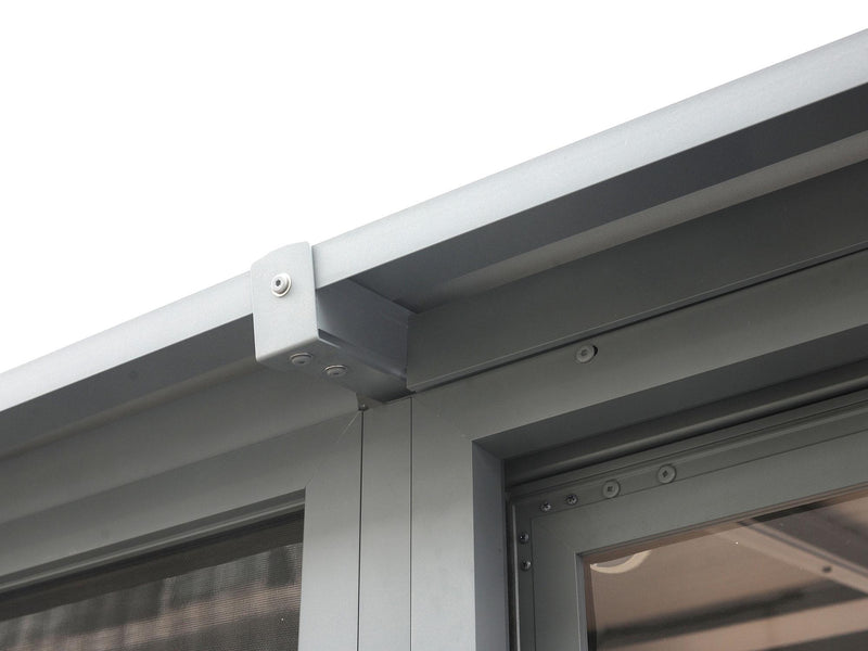 Gazebo Penguin Florence - Solarium mural 10x16 Toit d'acier