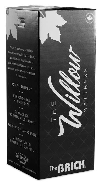 Matelas semi-ferme à plateau régulier dans une boîte Red Cedar de Springwall pour grand lit