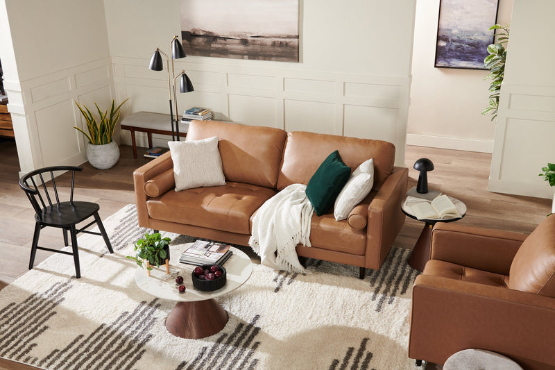 Chaise de salle à manger Remi avec dossier à barreaux en forme de fuseau courbé - noire