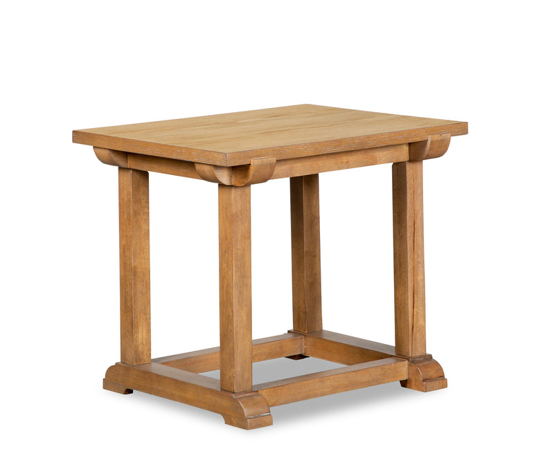 Table de bout moderne Rhett de 43 po - chêne brun clair
