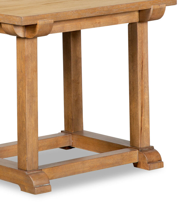 Table de bout moderne Rhett de 43 po - chêne brun clair