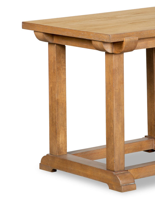 Table de bout moderne Rhett de 43 po - chêne brun clair
