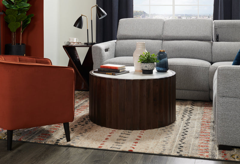 Table d'appoint Kelso de 16 po - acajou