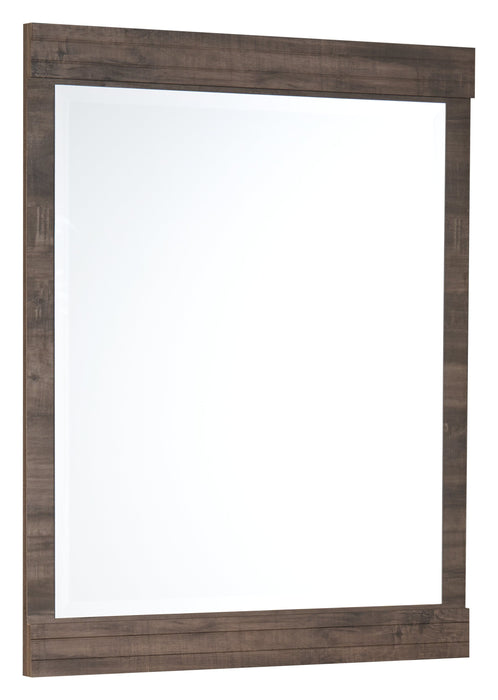 Miroir de commode de chambre à coucher Riley, fabriqué au Canada - gris