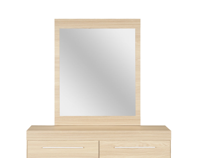 Miroir de commode de chambre à coucher Riley, fabriqué au Canada - naturel