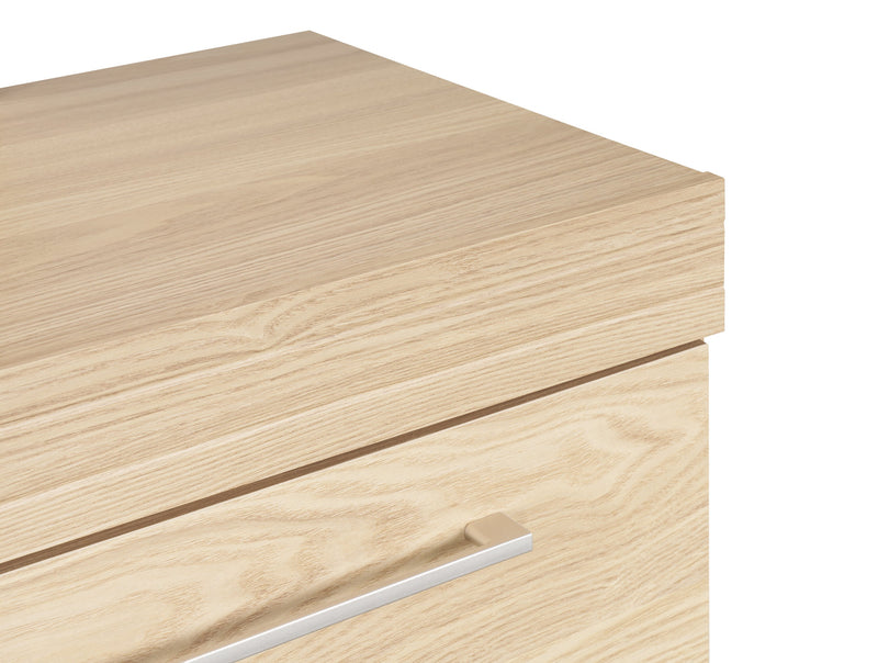 Commode de chambre à coucher Riley de 49 po (L) x 31 po (H) à 6 tiroirs, fabriquée au Canada - naturelle