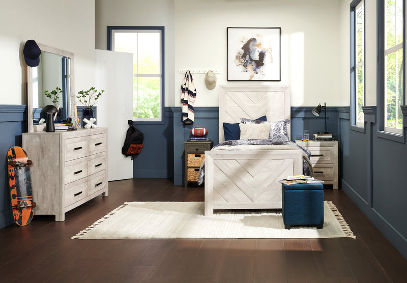 Carpette Riley crème abstraite - 5 pi 3 po x 7 pi 7 po