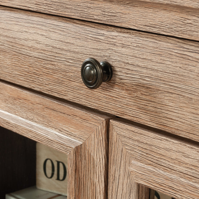 Armoire de rangement Rollingwood de 31,5 po de qualité commerciale avec tiroir - chêne brossé