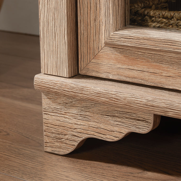 Armoire de rangement Rollingwood de 31,5 po de qualité commerciale avec tiroir - chêne brossé