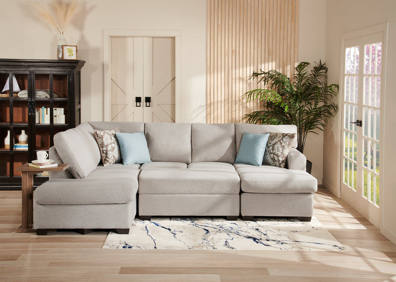 Carpette Rowann bleue - 5 pi 3 po x 7 pi 6 po