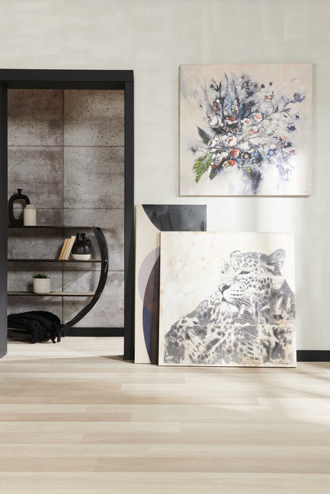 Bibliothèque circulaire Santa Mon de 54 po avec 4 tablettes ouvertes - espresso