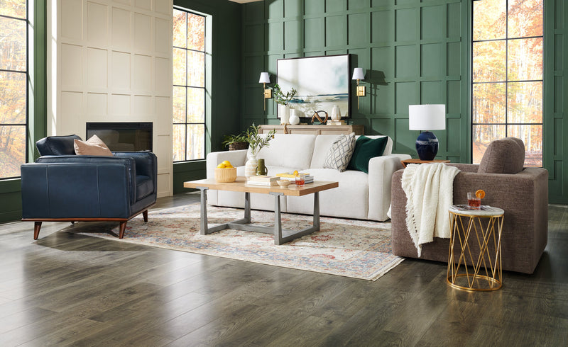 Paysage marin à l’acrylique - 38 po x 50 po 