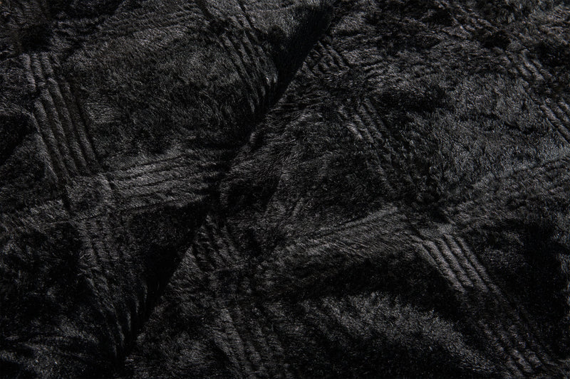 Ensemble d’édredon Serene 3 pièces pour lit double ou grand lit - noir