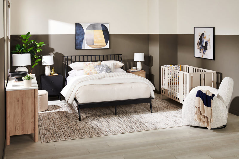 Fauteuil d’appoint coulissant, pivotant et inclinable Shay de 33 po en tissu de chenille - beige pierre de rivière