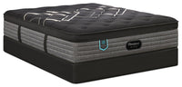 Ensemble matelas semi-ferme à Euro-plateau Presidential Suite de série Hotel de Beautyrest BlackMD pour lit double