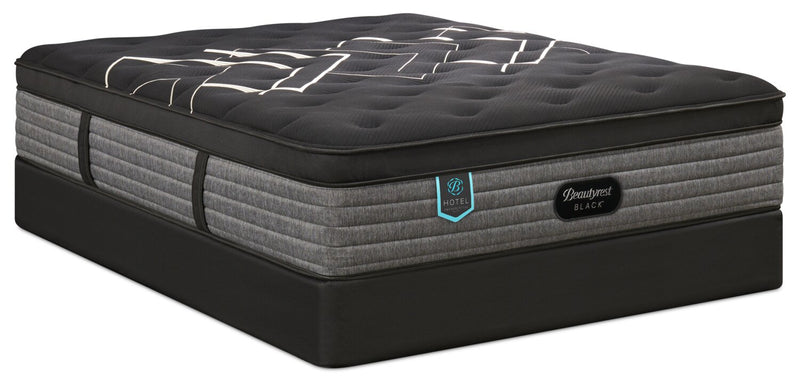 Ensemble matelas semi-ferme à Euro-plateau Presidential Suite de série Hotel de Beautyrest BlackMD pour lit double