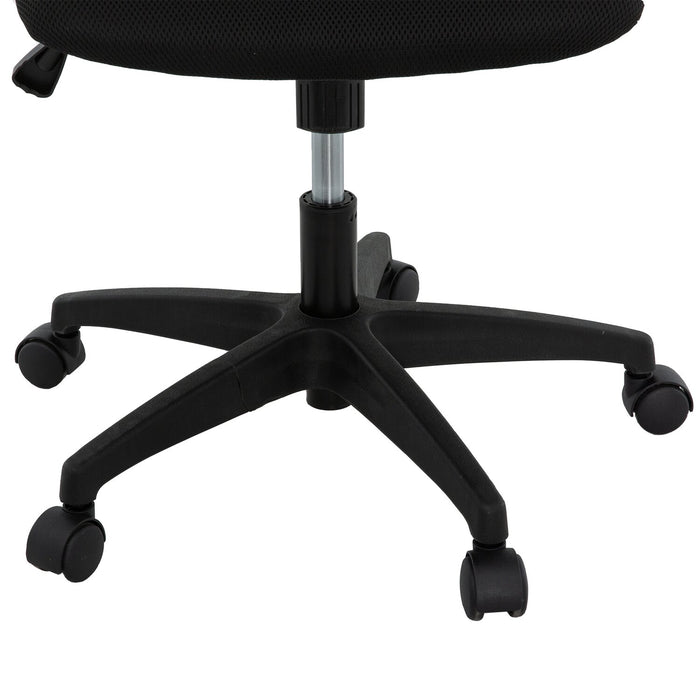 Chaise de bureau ergonomique réglable Raven de Sealy de 25,2 po avec rembourrage en mailles - noire