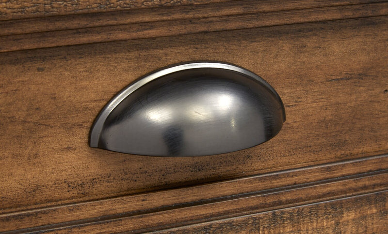 Meuble pour téléviseur traditionnel Wesley de 70 po avec rangement et système de gestion des câbles pour téléviseurs jusqu’à 75 po - muscade grillée