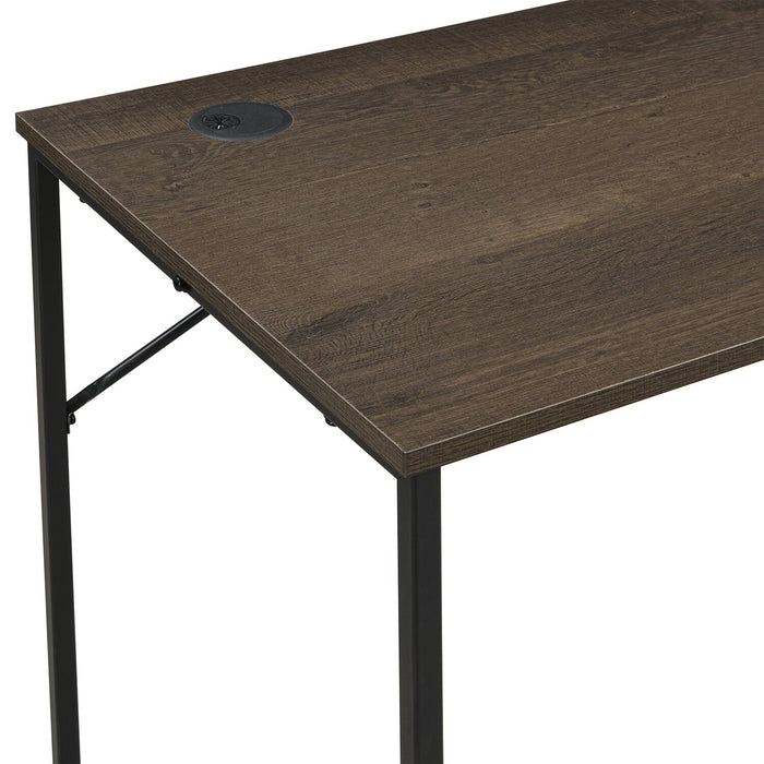 Bureau Fraser 39.3 po avec système de gestion des câbles et pattes réglables - noyer 