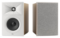  Paire de haut-parleurs d’étagère JBL Stage 240B de 4,5 po avec conception à 2 voies (JBL240BWHT) 