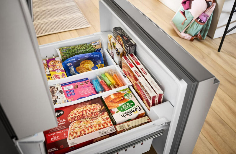 Réfrigérateur Whirlpool de 36 po et de 30 pi3 à portes françaises avec machine à glaçons double - acier inoxydable - WRFF3736SZ 