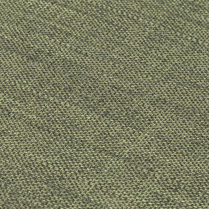 Sofa Freeman Kort & Co. de 88 po en tissu d’apparence lin avec pattes en bois et coussins de dossier capitonnés - vert avocat