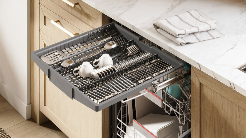 Lave-vaisselle Bosch de série 300 de 24 po et de 46 dBA avec PrecisionWashMD et 3ᵉ panier – SHV53D73UC