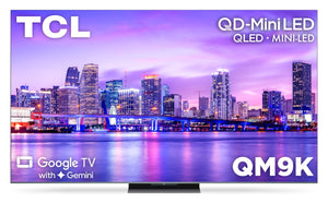 Téléviseur intelligent QLED Mini DEL QD TCL QM9K UHD 4K de 75 po avec Google TV (75QM9K)