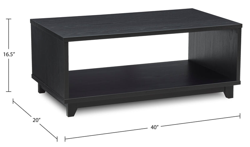Ensemble de 2 tables Tanner - noir mat 
