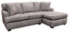 Sofa sectionnel de droite Luxe 3 pièces fabriqué au Canada en tissu avec coussins amovibles - gris colombe Zaftig