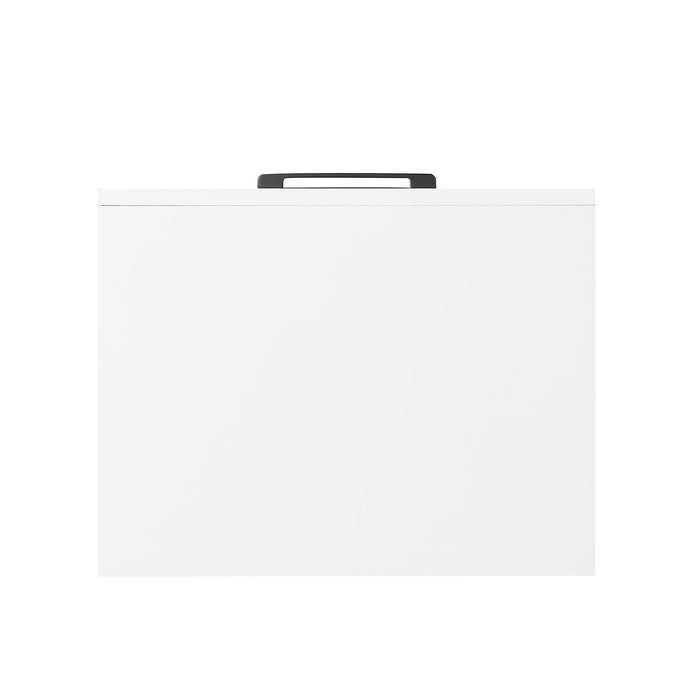 Table de nuit Brax de 18 po (l) x 25,75 po (H) à 2 tiroirs - blanche